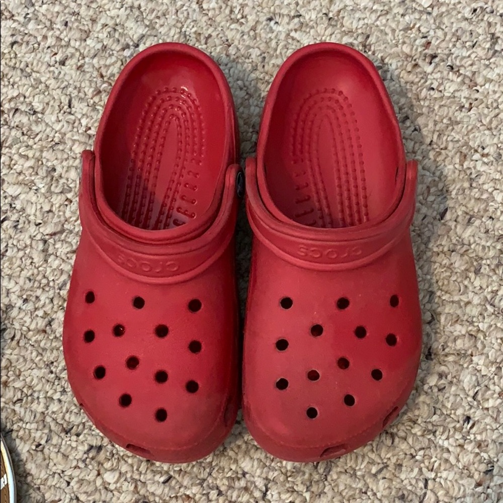 Red Crocs